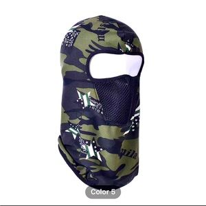 Windproof head and face covering